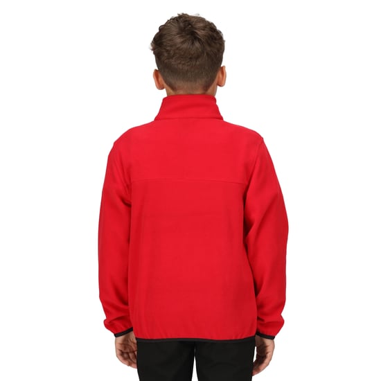 Regatta Childrens/Kids Microfleece Half Zip Fleece (Classic Red)