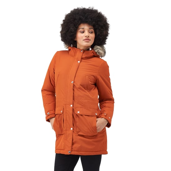 Regatta Womens/Ladies Voltera Heated Waterproof Jacket (Burnt Copper)