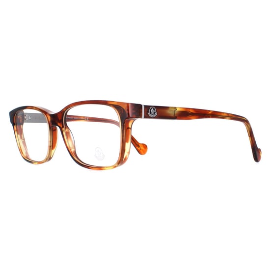 Moncler Rectangle Mens Blonde Havana Glasses