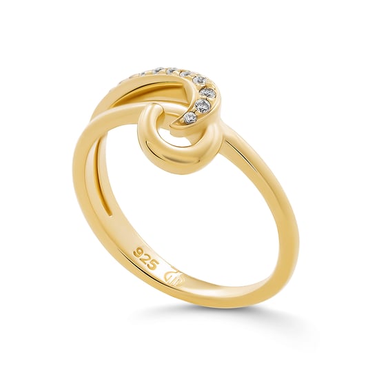 Orphelia 'Ida' Dames 925 Sterling Zilveren Ring - Goud ZR-7521/G - Image 1