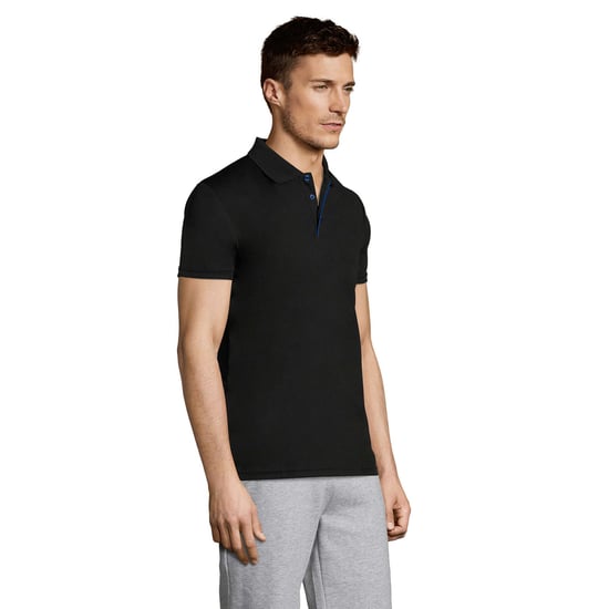 SOLS Heren Performer Sport Poloshirt (Zwart) - Image 3