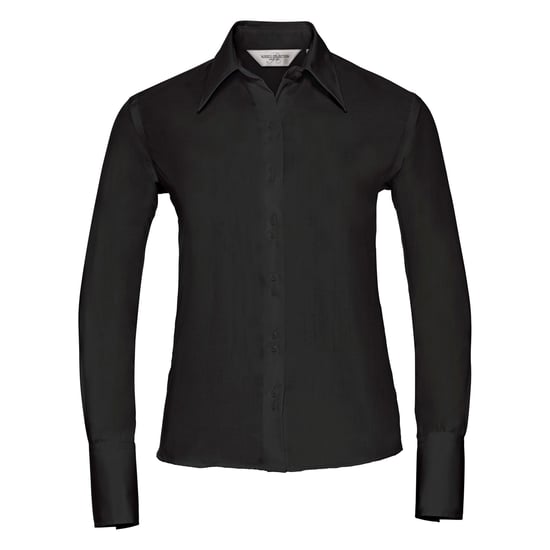 Russell Collectie Dames/Dames Lange Mouw Ultiem Niet-Ijzershirt (Zwart) - Image 1