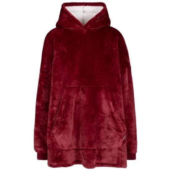 Trespass Unisex Adult Cosiness Oversized Hoodie Blanket (Dark Cherry)