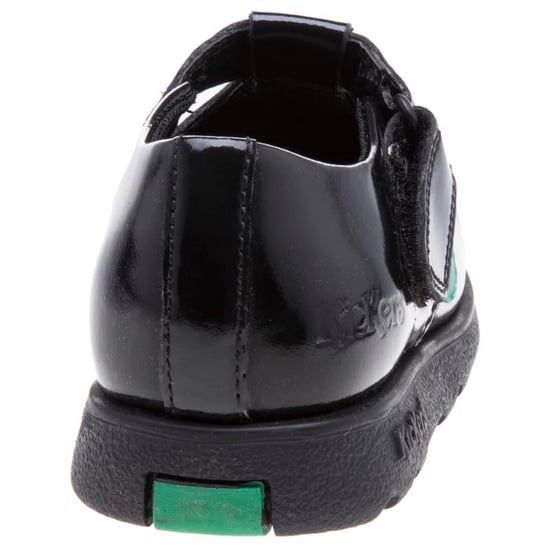 Girl's Kickers Children Fragma T-Bar Patent Shoes in Black - Image 3