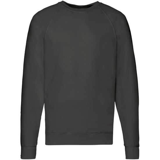 Fruit Of The Loom Heren Lichtgewicht Raglan Sweatshirt (240 GSM) (Licht Graphite) - Image 2
