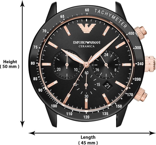Emporio Armani Mario Men's Black Watch AR70002