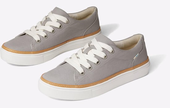 TOMS Alex 100% Katoenen Dames Sneakers In Motregen Grijs - Image 5