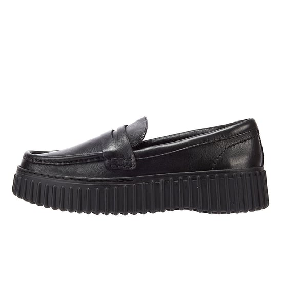 Clarks Torhill Penny Leather Damesschoenen Zwart Comfort Schoenen - Image 5