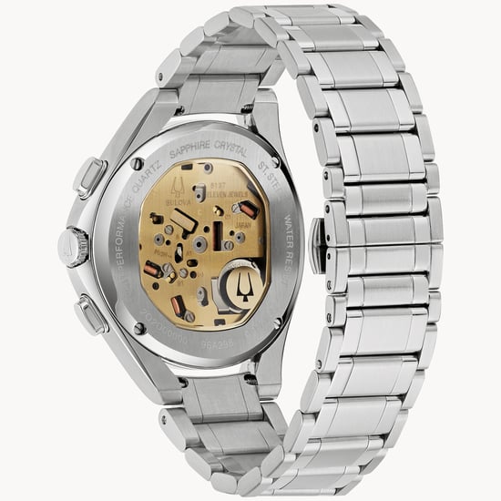 Bulova Curv Heren Zilveren Horloge 96A298 - Image 2