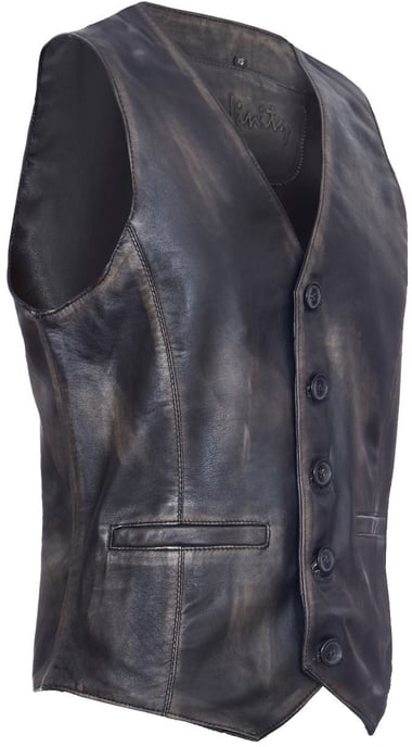 Tan Leather Waistcoat