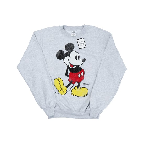 Disney Heren Mickey Mouse Classic Kick Sweatshirt (Heide Grijs) - Image 1