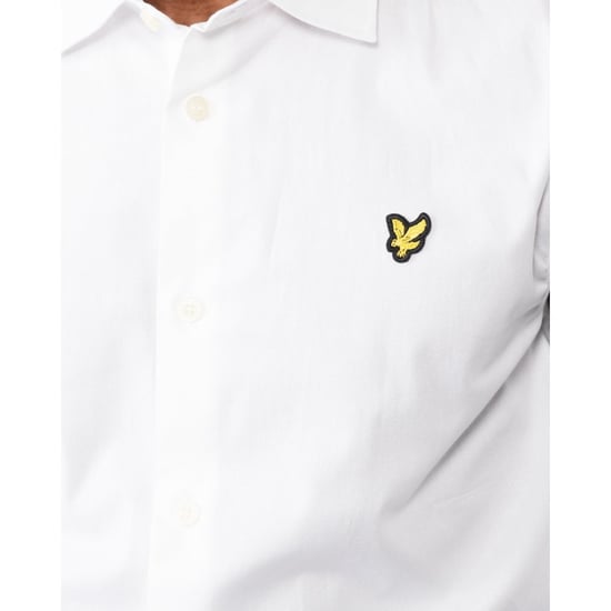 Lyle & Scott slim-fit popeline overhemd met lange mouwen in wit - Image 5