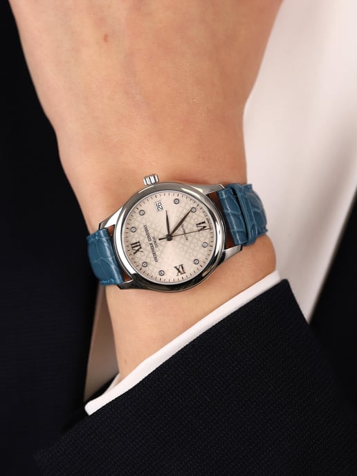 Frédérique Constant  Dames Horloge Blauw FC-303LGD3B6 - Image 6