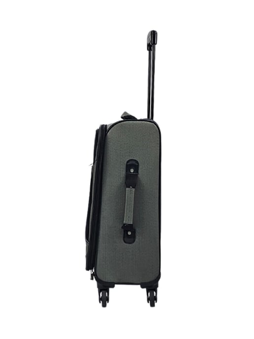 Grey Lightweight 4 Wheel Luggage Travel Cases Soft Bags Suitcases