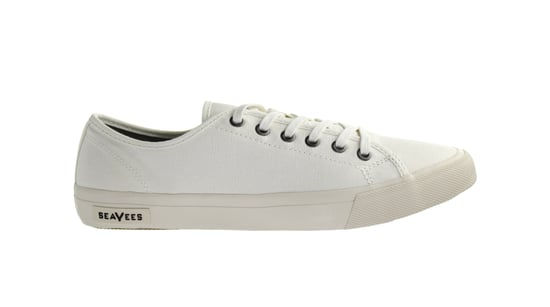 Seavees Monterey Standard Cotton Canvas Off White Mens Trainers