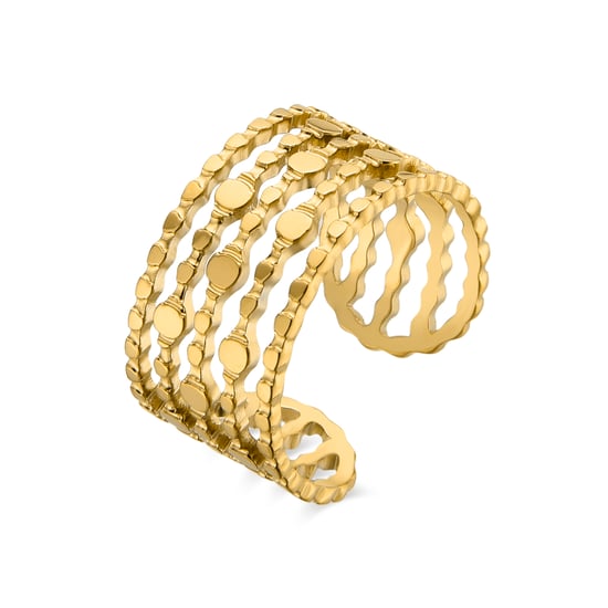 Luxe ring in 18K geel goud - Zaie - Image 1