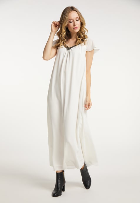 Dreimaster Zomerjurk Dames wolwit - Image 2