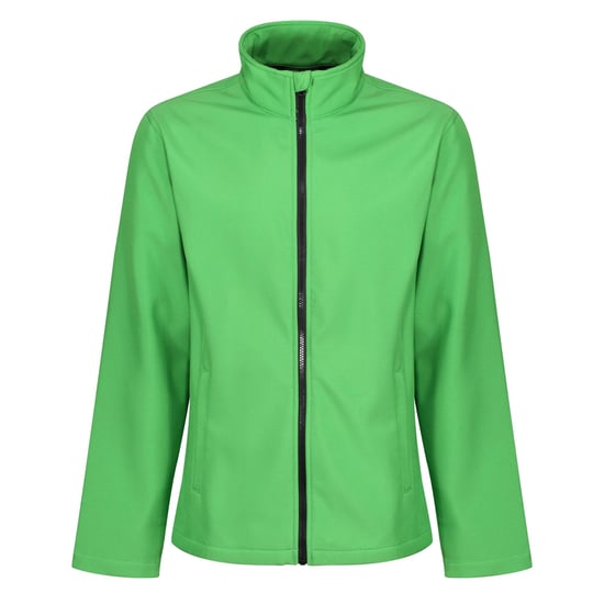 Regatta Mens Ablaze Printable Softshell Jacket (Extreme Green/Black)