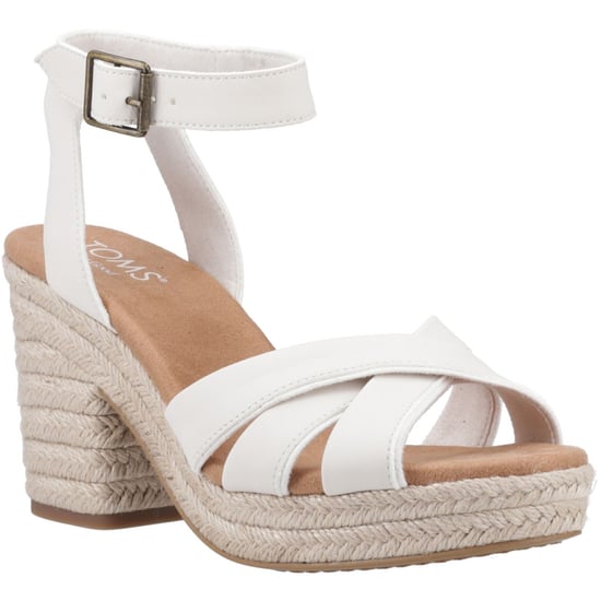 TOMS Majorca Strappy Leer Vrouwen Licht Zand Sandalen - Image 1