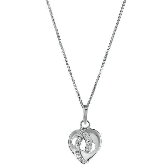 Orphelia 'Amore' Dames 925 Sterling Zilver Hangertje met Ketting - Zilver ZH-7577 - Image 1