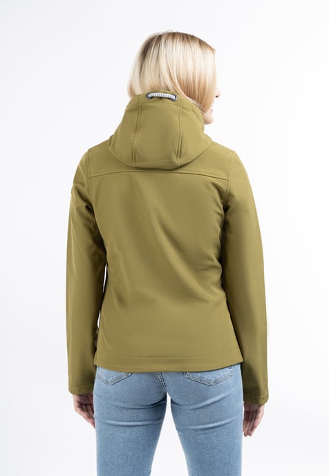 Schmuddelwedda softshell jas Dames Olijf-271 - Image 4