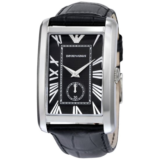 Emporio Armani AR1604 Rectangular Black Dial Men's Watch