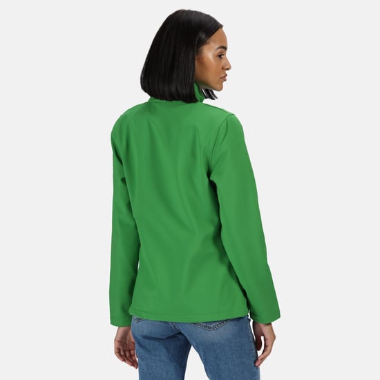 Regatta Womens/Ladies Ablaze Printable Soft Shell Jacket (Extreme Green/Black)