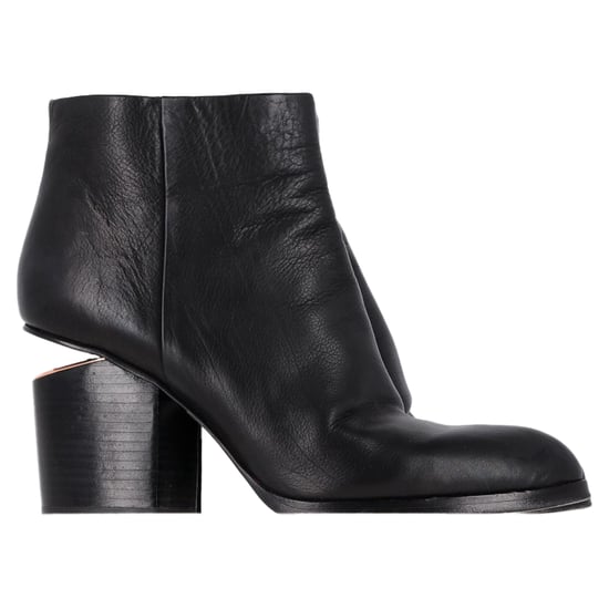 Alexander Wang Gabi Cutout Hak Enkellaarsjes van Zwart Leer - Image 1