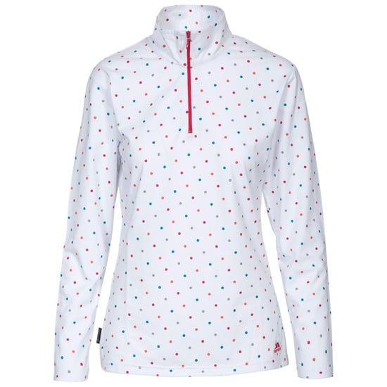 Trespass Dames/dames Betty II 1/2 Ritssluiting Lange Mouwen Top (RAINBOW SPOT) - Image 1