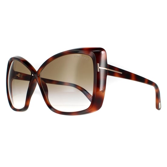 Tom Ford Butterfly Womens Blonde Havana Brown Gradient FT0943 Jasmin Sunglasses