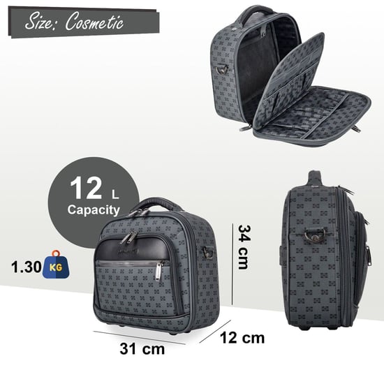 Grey Travel Cosmetic Bag