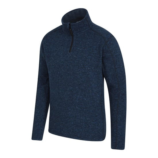 Mountain Warehouse Heren Idris II Half Zip Fleece Top (Marine) - Image 2