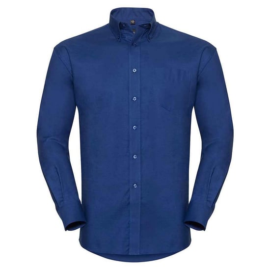 Russell Collection Heren Oxford Easy-Care Formeel Overhemd Met Lange Mouwen (Helder Koningsblauw) - Image 1