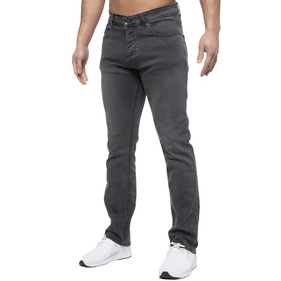 Enzo Mens Straight Fit Stretch Denim Jeans