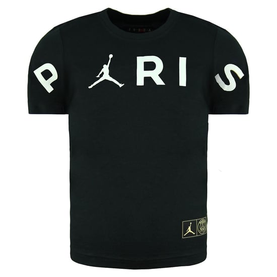 Nike Jordan Paris Korte Mouw Zwart Crew Hals Kinder T-shirt DH1884 010 - Image 1
