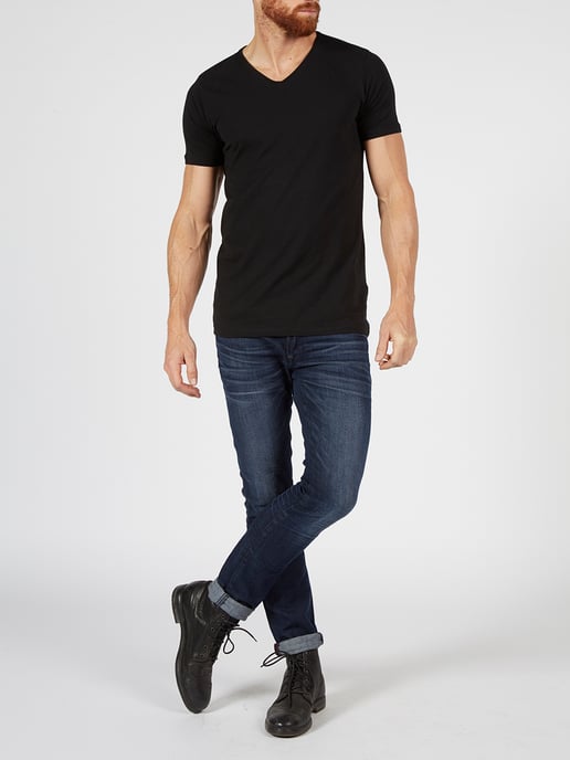 Petrol Industries - 2-pack Basic T-shirt V-Neck Men - Black