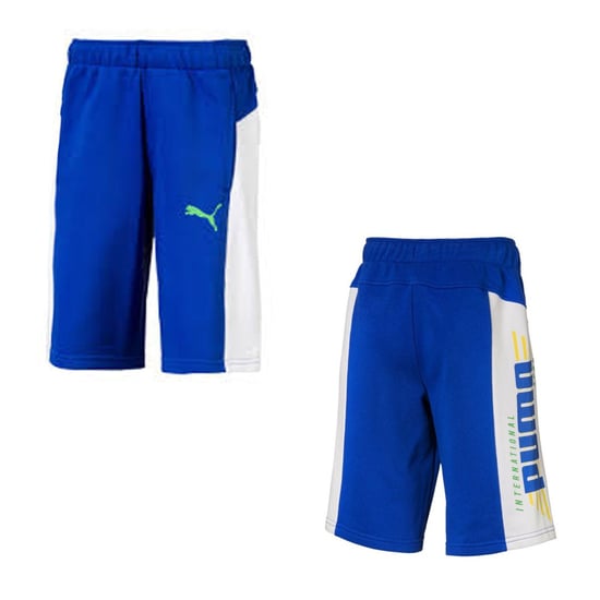 Puma Alpha Kindershort Blauw/Wit - Image 1