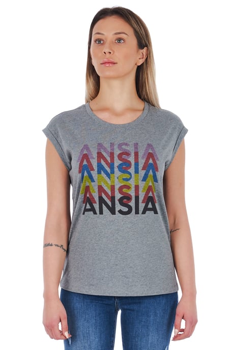 Frankie Morello Ggrigiomelange T-Shirt - Image 1