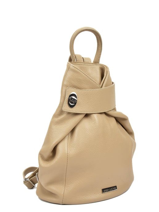 Anna Luchini SS22 AL 1083 Beige Rundleer Tas - Image 4