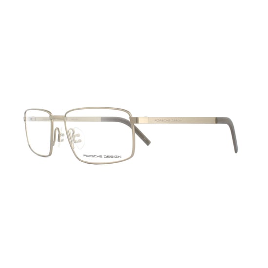 Porsche Design Rectangular Light Gold Mens  Glasses Frames