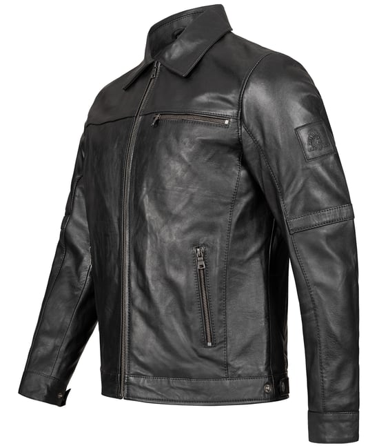 Rock Creek Lederjacke Schwarz - Image 3