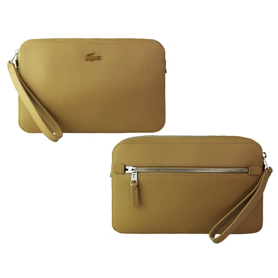 Lacoste Leren Heren Bruine Buideltas - Image 3