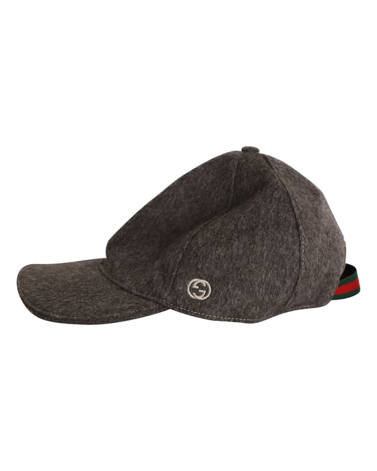 Gucci Baseball Cap in Brown Wool - Image 3