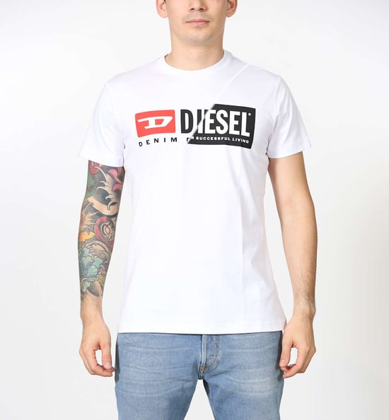 Diesel Diego Cuty Wit T-Shirt - Image 1