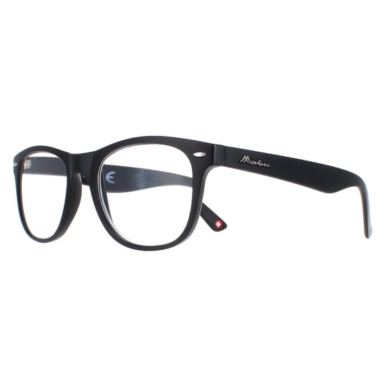 Montana Square Unisex Black Glasses