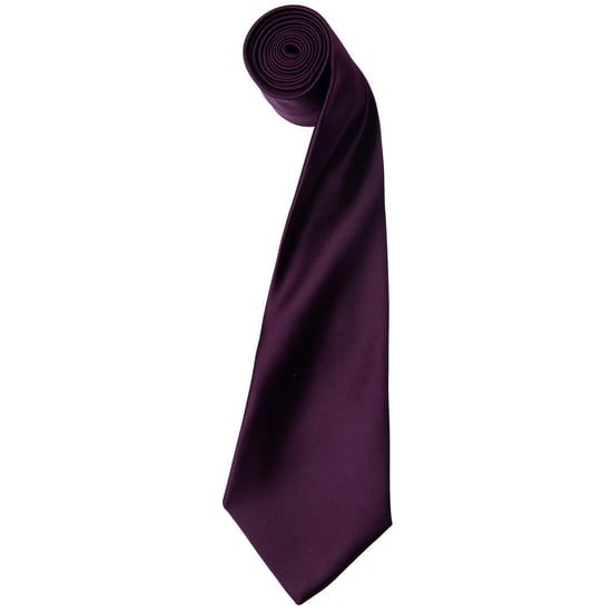 Premier Herensatineband (Smalblad) (Aubergine) - Image 1