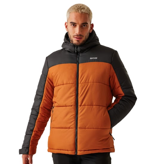 Regatta Mens Nevado VII Insulated Padded Jacket (Burnt Copper/Ash)