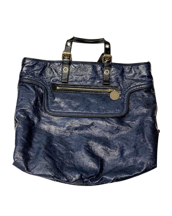 Stella McCartney Tote Bag with Wallet in Blue Faux Leather - Image 2