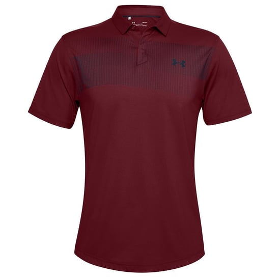 Under Armour Iso-Chill Mens Burgundy Chest Graphic Polo Shirt