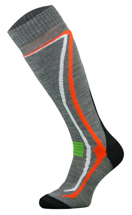 Comodo - Unisex Kniehoge Merino Wollen Skisokken - Grijs - Image 1